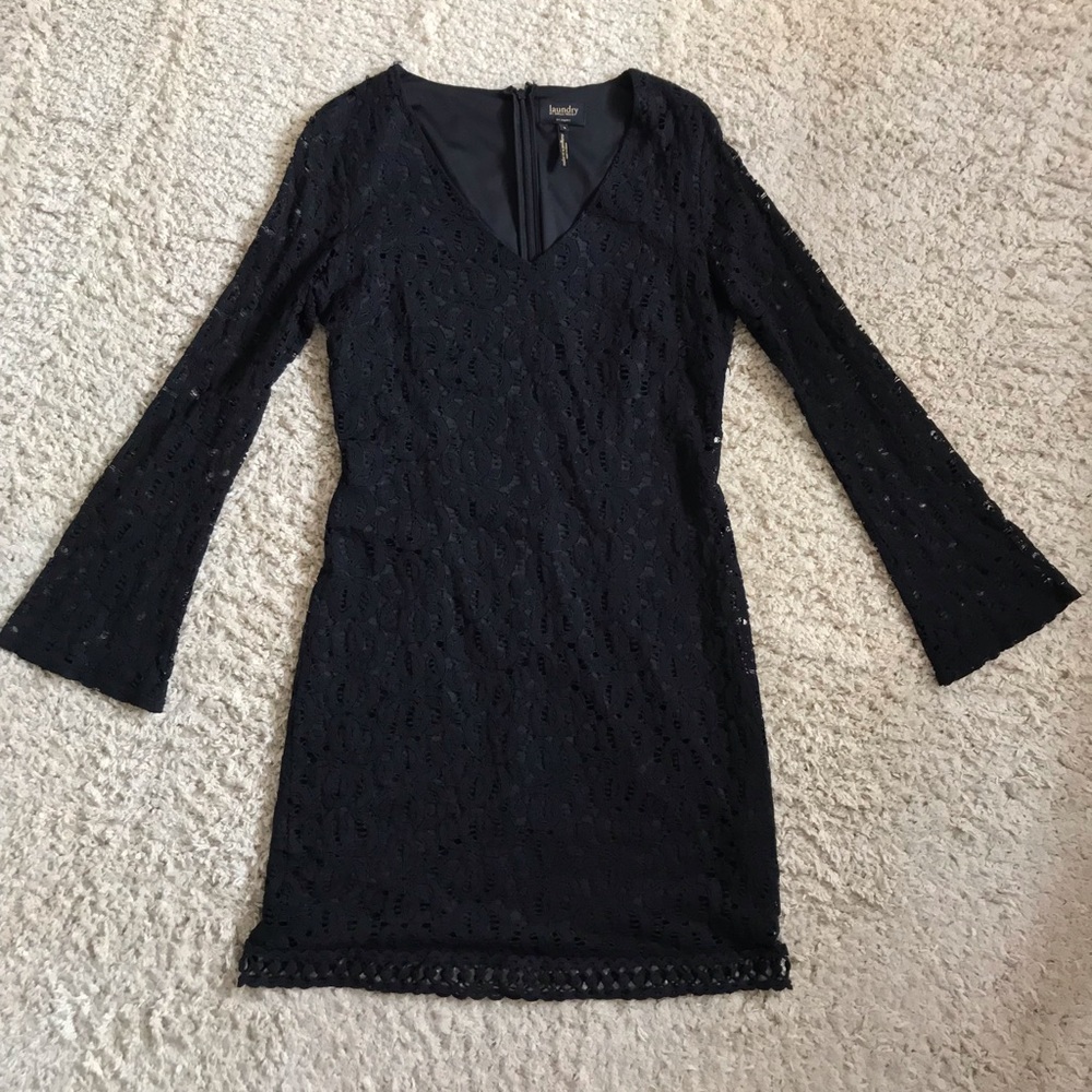 Laundry by Shelli Segal Black Lace Cocktail Dress